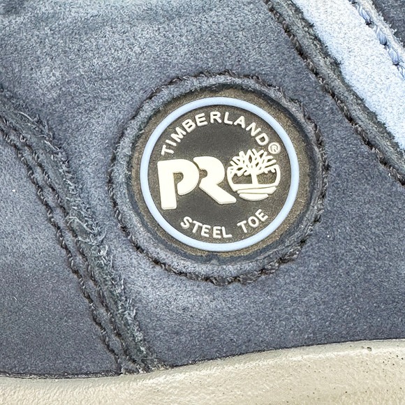 TIMBERLAND PRO Womens Steel-toe ASTM Leather Lace-up Work Shoes • 7.5 • blue - Picture 6 of 11